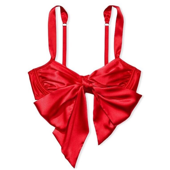 VS Satin Bow Bra XL - Picture 2 of 6